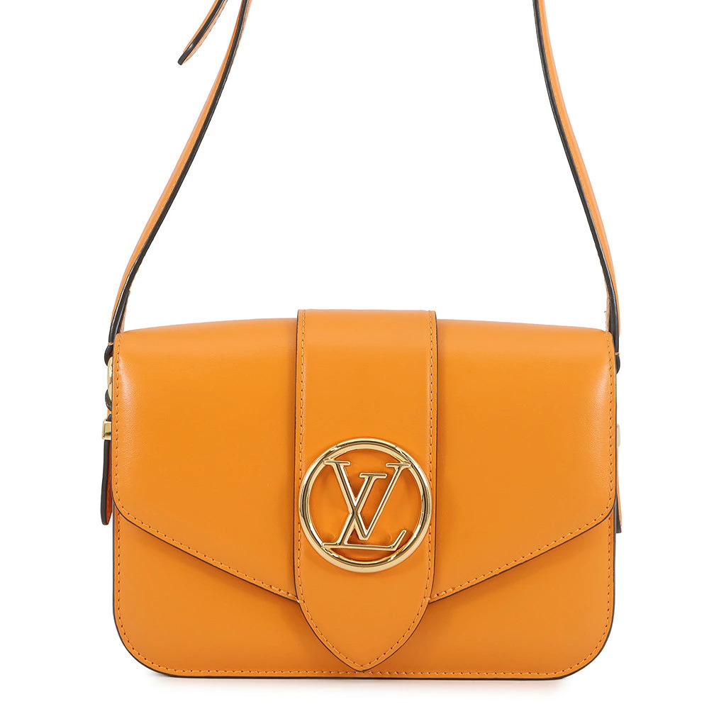 Louis Vuitton Shoulder Bag Smooth Leather LV Pont Neuf Circle Signature